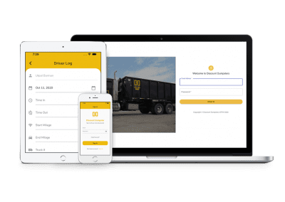 Discount Dumpsters Mobile App
